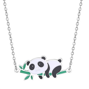 Collares con Colgante de Animales Esmaltados en Acero Inoxidable, Joyería Nueva para Mujer - Product Image 1