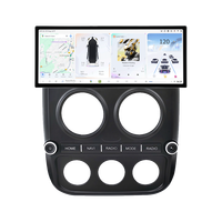 DUDUAUTO UIS7870 mobil cerdas, pemutar Android 12.3 inci mobil cerdas, radio mobil Stereo, kepala Unit navigasi GPS untuk Jeep Compass 2010-2016