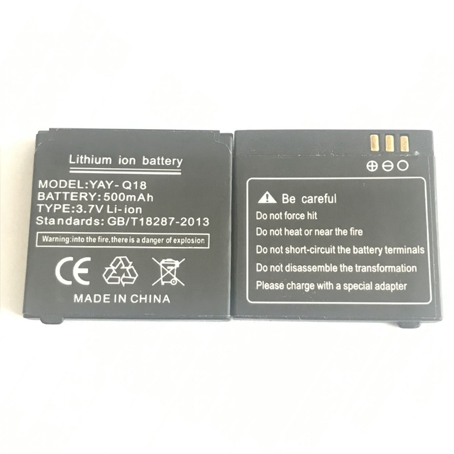 YAY-Q18 Smart Watch Battery 3.7V 280mAh Lithium Polymer Battery New YAY-Q18 Rechargeable Li-ion DZ09