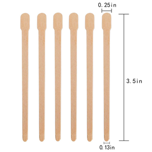 Tư nhân tùy chỉnh bằng gỗ sáp Gậy cho nhà Spa cơ thể tóc loại bỏ lông mày sáp gậy nhỏ bằng gỗ sáp spatulas <span class=keywords><strong>Applicator</strong></span> - Product Image 5