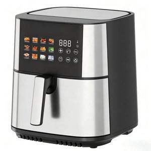 Four électrique moderne 9/10,5 L avec friteuse à air numérique, carré, en plastique, sans huile, revêtement antiadhésif, usage domestique, 1800/2000W, économe en énergie - Product Image 1