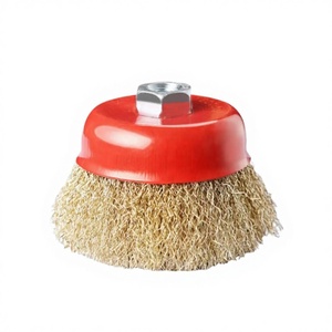 Disco abrasivo industrial de 4 pulgadas para bricolaje, con cerdas de nailon y alambre corrugado de acero inoxidable, para pulido, lijado y limpieza de caucho, OEM - Product Image 2