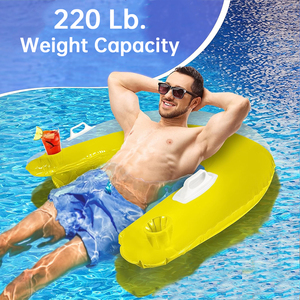 Fabrika toptan şişme yüzen su şezlong plaj sandalyesi yetişkin su minder yüzme havuzu şamandıra salonu su - Product Image 2