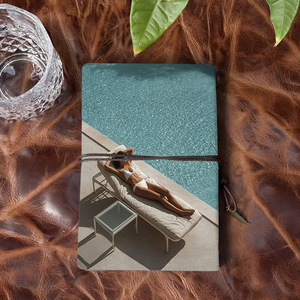Diario A6 con cierre de cordón Bonito regalo <span class=keywords><strong>para</strong></span> los jefes de departamento Como muestra de respeto con la mujer <span class=keywords><strong>Bikini</strong></span> Tumbona Impresión de mesa de billar - Product Image 3