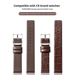 Cinturino in Vera Pelle di Ricambio per <span class=keywords><strong>Orologi</strong></span> <span class=keywords><strong>CK</strong></span> (Modelli K2Y211/K2G211/K2M23) - 20mm/22mm, Morbido e Confortevole - Product Image 3