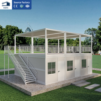 Maison conteneur modulaire mobile pliable de haute qualité, prête à l'emploi, pour bureau, hôtel, dortoir, étanche