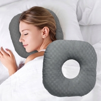Oreiller fonctionnel personnalisé pour le piercing d'oreille, soulagement de la pression et de la douleur à l'oreille, idéal pour les dormeurs latéraux