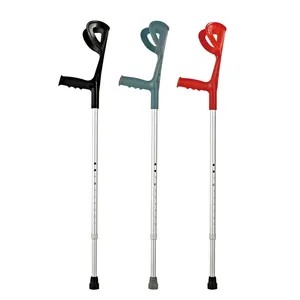 Medical European-style Decorative Metal Walking Crutches Elbow underam Cane for sale