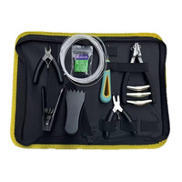 Kit d'outils de cordage pour raquettes de badminton avec pince de démarrage, pince de serrage de ligne et outil de remplacement de cordage - Tissu Oxford 600D