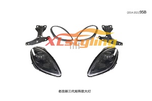 XLstyling Car Upgrade Body Kit paraurti anteriore per <span class=keywords><strong>Porsche</strong></span> <span class=keywords><strong>Macan</strong></span> 14-17 95b. 1 convertire in 18-21 95b. 2 OE Bodykit Matrix fari - Product Image 2