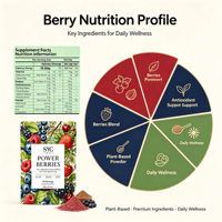 Mélange de graines de baies SYC BIO Power pour le soutien immunitaire des adultes, 150 g, 30 portions, smoothies quotidiens