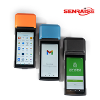 Terminal de point de vente portable Android 13.0 H10S 4 cœurs avec imprimante thermique 80 mm/s, batterie 3000 mAh, paiement mobile portable