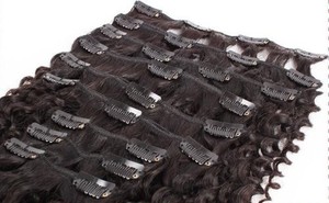 Raw virgen indio <span class=keywords><strong>Afro</strong></span> 3A <span class=keywords><strong>3B</strong></span> 3C 4A 4B 4C rizado recto cutícula alineada virgen humano Clip en extensiones de cabello - Product Image 4