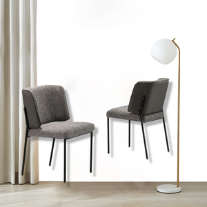 เก้าอี้รับประทานอาหารหนังนุ่มทันสมัย Lu พร้อมพนักพิงหลังสำหรับเฟอร์นิเจอร์ในบ้านและโรงแรม - Product Image 5