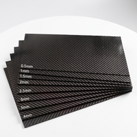 Plaque en fibre de carbone, stratifié en fibre de carbone, grand format 12K unidirectionnel UD 300x400mm
