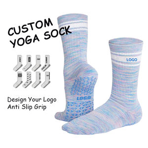 <span class=keywords><strong>Calcetines</strong></span> de Yoga Personalizados para Mujer, <span class=keywords><strong>Antideslizantes</strong></span>, de Algodón, para Deportes, Danza, Yoga, con Logotipo Personalizado, <span class=keywords><strong>Calcetines</strong></span> de Pilates - Product Image 1