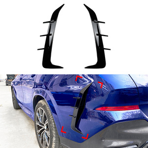 Bmw X6 G06 2019+ Rear Bumper Wind Blades Abs Air Vent Exterior <b>Decal</b> Modification - Product Image 1