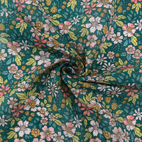 Tissu en coton imprimé de belles fleurs, impression numérique personnalisée, coton doux pour robe, vêtements pour femmes, vente en gros
