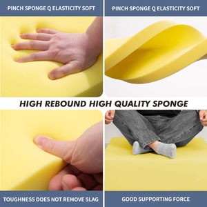 迅速発送 カスタムプリント 2ピース アウトドアクッションセット まとめ買い 布製ランバーピロー＆シートクッション ソファクッション - Product Image 4