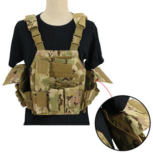 Gilet tactique porte-plaque gilet en nylon léger à dégagement rapide pour hommes armure réglable avec système MOLLE - Product Image 5