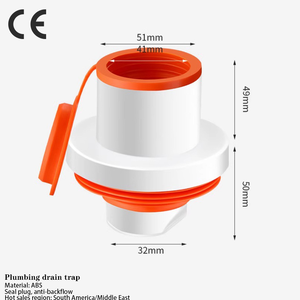 Tubo de drenaje de plástico ABS para fregadero de cocina, válvula de reflujo, tapón maravilloso, trampa, drenaje de suelo, prevención de olores, accesorios para fregadero de baño - Product Image 1