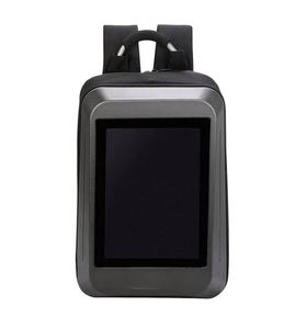Sleek and Futuristic LCD Backpack with Integrated Screen Built-in Sound Ample <b>Storage</b> Water Resistant Zipper Closure - Product Image 1