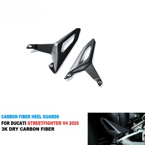Protectores de Talón de Fibra de Carbono 3K para Ducati Streetfighter V4 2025, Piezas de Carenado para Motocicleta, Acabado Brillante o Mate Opcional - Product Image 1