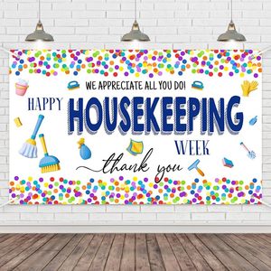 ป้ายแบนเนอร์ภาพถ่ายสัปดาห์ขนาด70.8X43.3นิ้วพื้นหลังการดูแลทำความสะอาดป้ายชื่นชมการตกแต่งผนังงานปาร์ตี้ขอบคุณสำหรับถ่ายรูป - Product Image 2