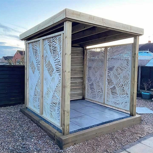 Fournitures de jardin - Clôture en composite <span class=keywords><strong>bois</strong></span>-plastique (WPC) comme séparateur de pièce et écran d'intimité pour piscine, bain à remous et <span class=keywords><strong>terrasse</strong></span> - Product Image 4