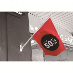 Nouvelle bannière murale américaine brodée personnalisée de haute qualité 2023, drapeau triangulaire suspendu, mât de drapeau en fibre de verre, publicité - Product Image 2