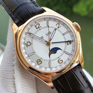 นาฬิกาข้อมืออัตโนมัติคุณภาพสูงสไตล์เรโทรอเนกประสงค์ พร้อมปฏิทินถาวร กันน้ำ หรูหรา - Product Image 1
