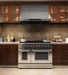 Cocina Gamas 8 quemador Gas Estufa de acero inoxidable Horno de cocción independiente - Product Image 5