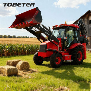 Tobeter Factory Hot Sale Chinês Retroescavadeira Mini Carregadeiras 8800Kg 4X4 Digger Com Carregador - Product Image 4
