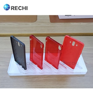 RECHI Counter-Top Bán Lẻ Merchandiser <span class=keywords><strong>Acrylic</strong></span> Hiển Thị Đứng Cho Điện Thoại Di Động Điện Thoại Bìa Rõ Ràng <span class=keywords><strong>Acrylic</strong></span> Điện Thoại Trường Hợp Chủ <span class=keywords><strong>Display</strong></span> Prop - Product Image 5