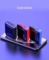 Banque d'Alimentation Portable 10000 mAh avec Logo Personnalisé, Mini Chargeur Miroir Double USB pour Tous Téléphones