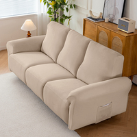 Funda de Sofá Reclinable Moderna Resistente a Arañazos de Gatos, 1 Pieza, Tela Jacquard Suave y Duradera, Elástica, para Sofá Seccional