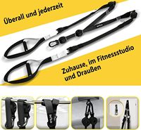 Ensemble d'entraînement Wellshow Sling Trainer pour entraînement complet du corps, renforcement musculaire, entraînement à domicile, résistance au poids du corps, ancre de porte, crochet mousqueton