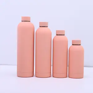 Botol termos 500ml 750ml, produk baru botol air baja tahan karat dinding ganda 1000ml botol vakum terisolasi kurus