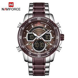 <span class=keywords><strong>Naviforce</strong></span> <span class=keywords><strong>นาฬิกา</strong></span><span class=keywords><strong>ผู้ชาย</strong></span>9189แฟชั่นใหม่สแตนเลสสตีลนาฬิกาข้อมือควอตซ์หรูหราสำหรับผู้ชาย - Product Image 4