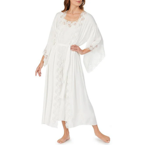 Robe de nuit élégante et glamour pour femmes, nouvelle arrivée Beefey, fluide, confortable, pyjama, dentelle sur le devant, vêtements de détente légers - Product Image 1