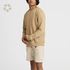 Hemp Bambu Terry Camisola Cânhamo Sustentável Crewneck Eco Friendly Pullover Camisola dos homens Roupas Masculinas - Product Image 2