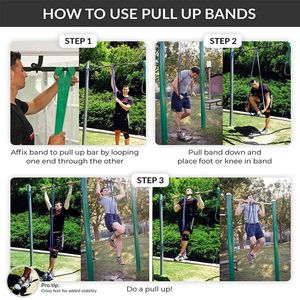 Erkek kadın spor elastik TPE kemer Pull-Up direnci gücü eğitim Yoga streç yardımcı gerginlik için Pull-Up egzersizleri - Product Image 4