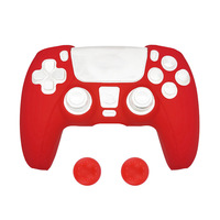 Étui de protection en silicone avec 2 capuchons antidérapants pour manettes Sony PlayStation 5 – Accessoires pour console de jeu
