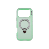 Coque de téléphone antichoc 3-en-1 détachable en TPU+PC dépoli transparent avec support magnétique pour vente en gros
