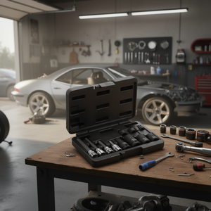 198/S11 <b>Socket</b> Set 10 Pc Metric Chrome Vanadium Steel For Auto Repair Tools - Product Image 3