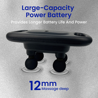 Masseur rechargeable à 4 têtes pour le cou, les épaules et le dos.