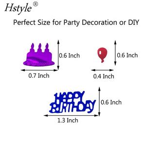 15G Happy Birthday <span class=keywords><strong>Confetti</strong></span> Sprinkles Table Scatters decorazione per feste di compleanno arti fai da te creazione di coriandoli in lamina metallica SD2286 - Product Image 4