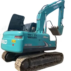 Original Japan used 13 ton kobelco SK130 SK 130 hydraulic crawler excavator sk130-8 130-8 ready to work machinery