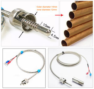 โพรบเซ็นเซอร์อุณหภูมิสแตนเลส M12 E J K ประเภทสปริงเทอร์โมคัปเปิลดาบปลายปืน - Product Image 3