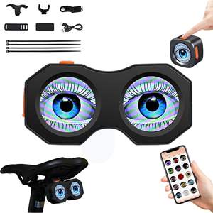 Luz LED para Asiento de Bicicleta 2025, Material ABS y PC, Impermeable, con 82 Modos, Recargable, para Ciclismo Nocturno - Product Image 1